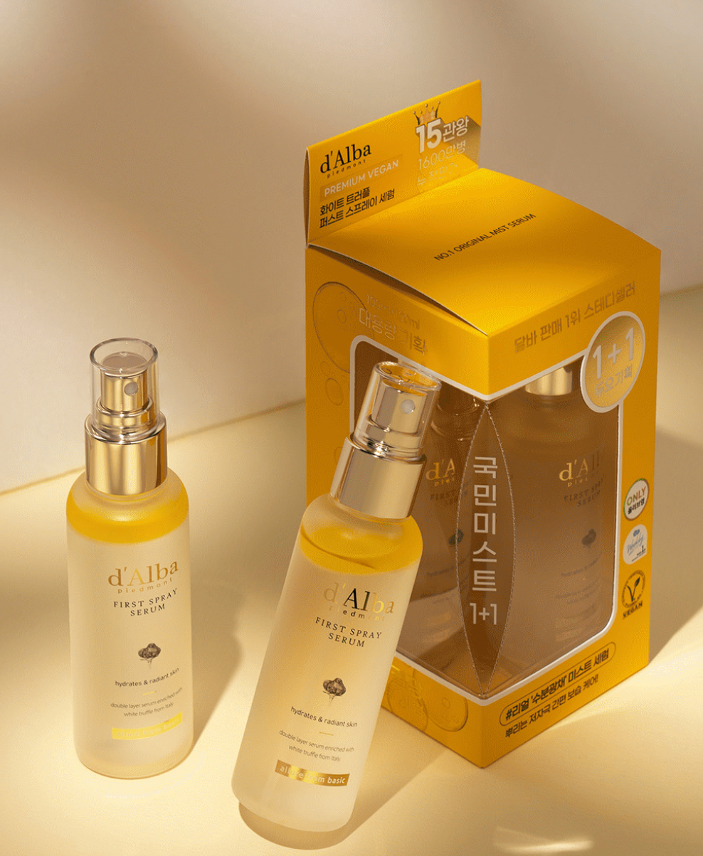 1+1優惠!d'Alba💛白松露肌底精華保濕噴霧 100ml