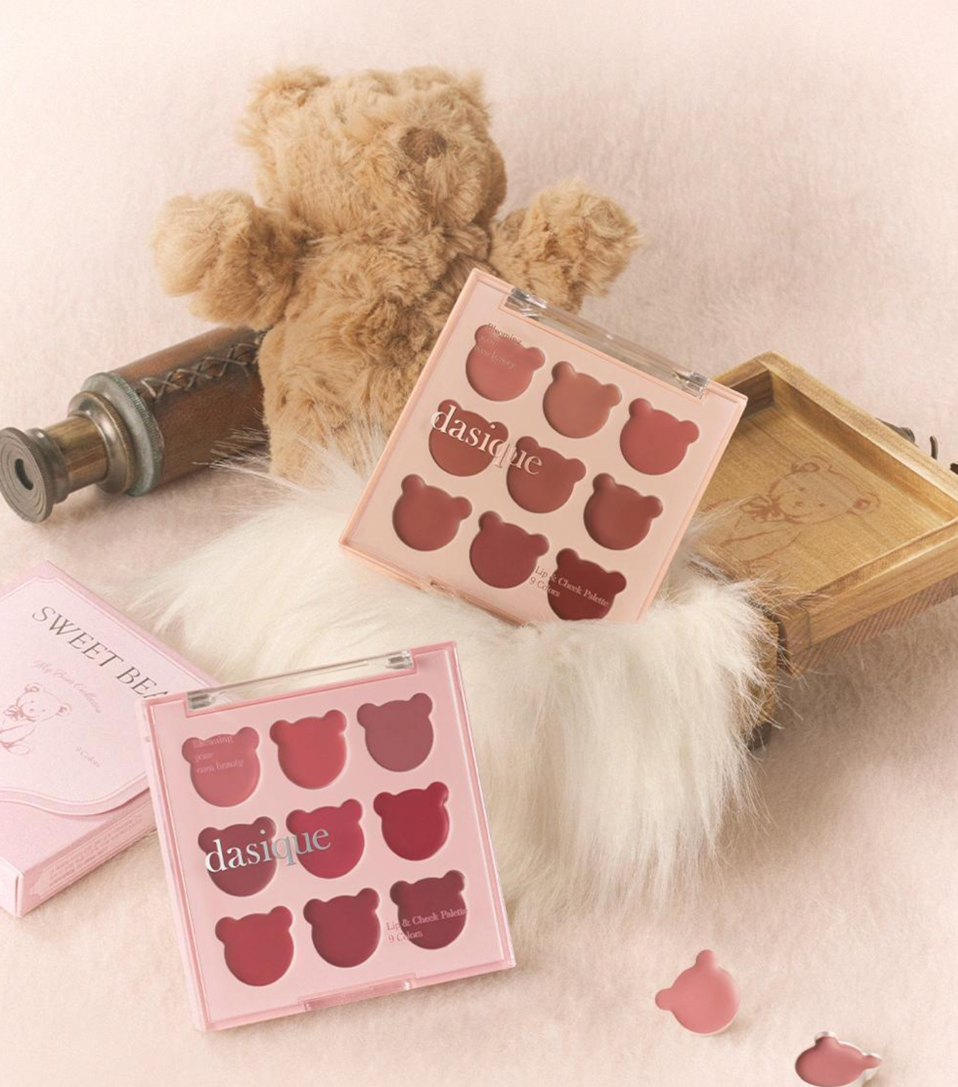 Dasique 🍁 Mood Painting Lip & Cheek✨ 熊熊唇頰兩用彩妝盤