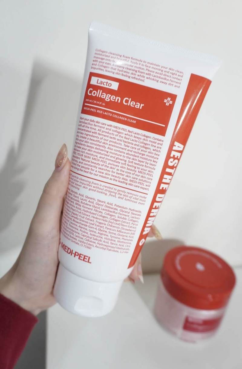 送洗面撲💫MEDIPEEL💗益生菌膠原蛋白洗面乳2.0