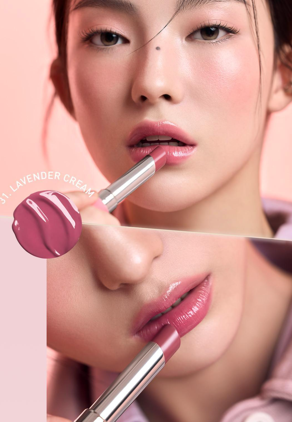 送匙扣套|3CE 🍒Glazy Lip Glow Lipstick 水潤精華保濕唇膏
