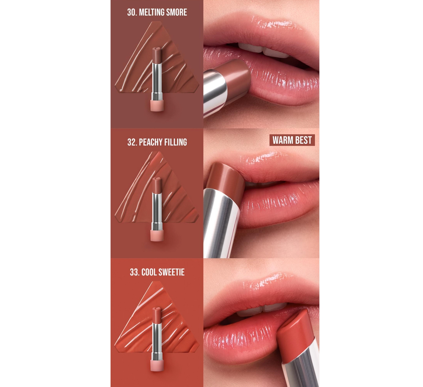 送匙扣套|3CE 🍒Glazy Lip Glow Lipstick 水潤精華保濕唇膏