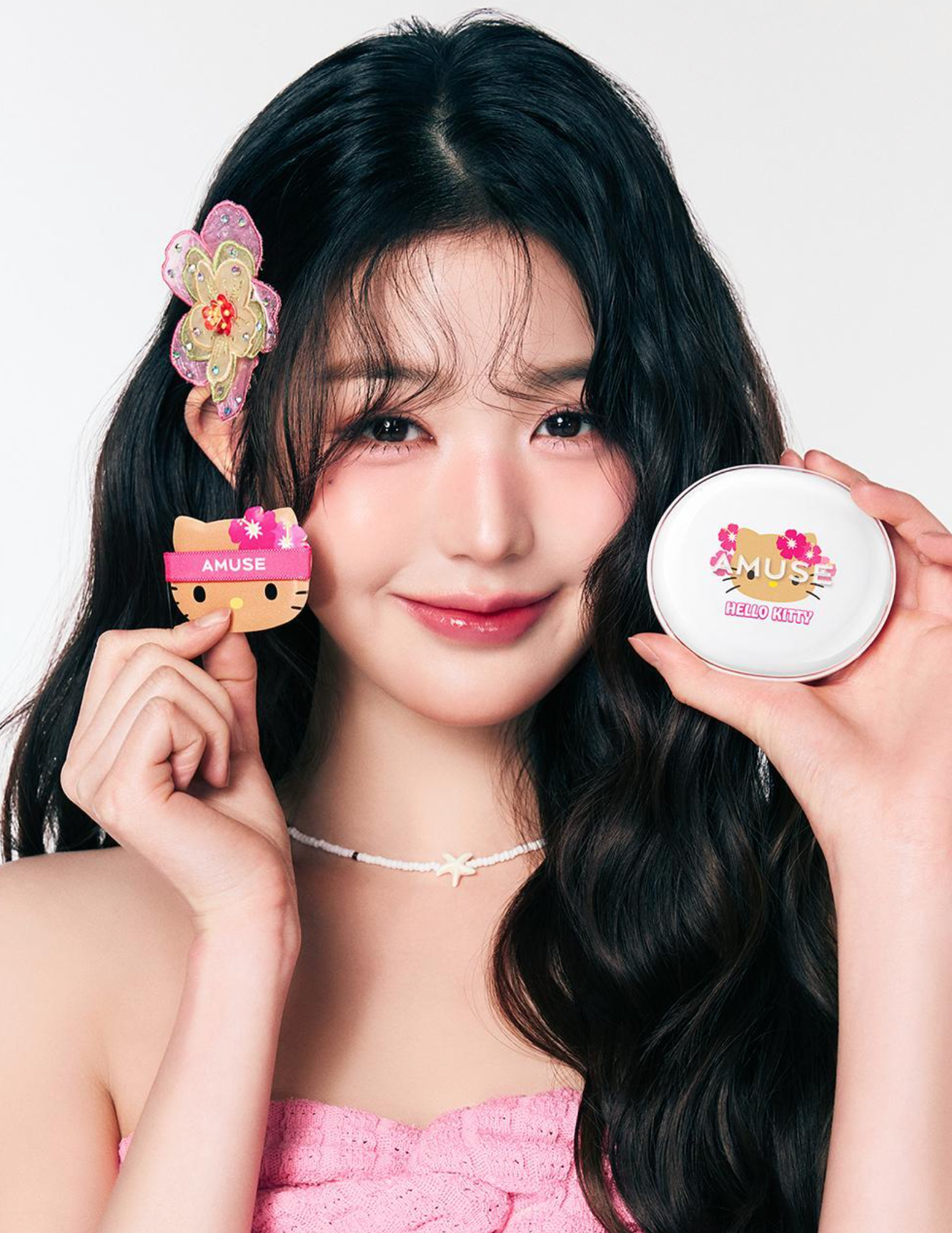 Amuse x HelloKitty 🎀 陶瓷柔霧氣墊套裝|員瑛無瑕肌秘密!