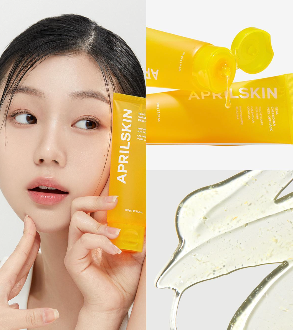 1+1 優惠|Aprilskin 🌼 金盞菊撕拉面膜
