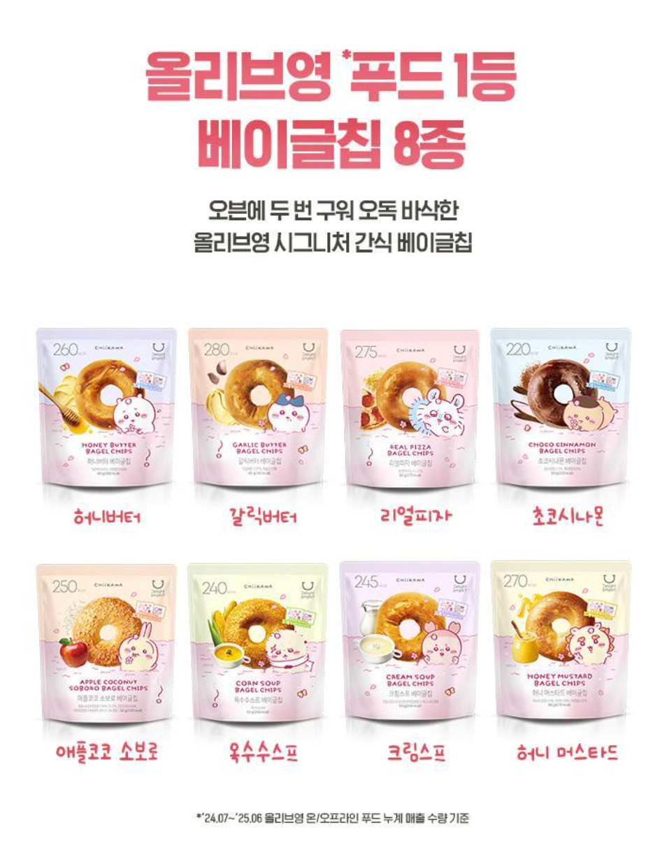 🍯韓國爆紅低卡零食|Delight Project 貝果脆片 x Chiikawa 限量春季聯名