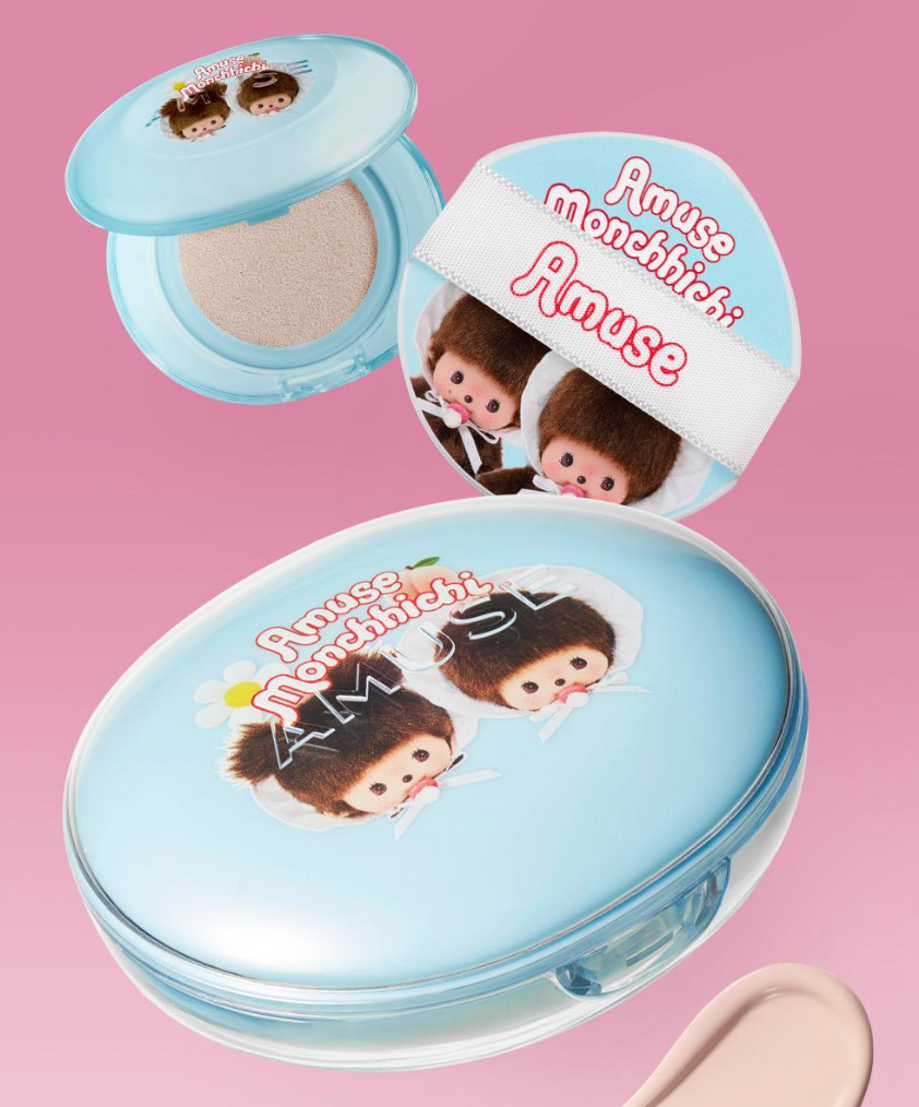 Amuse X Monchhichi 💖 72小時無瑕持妝控油霧面氣墊