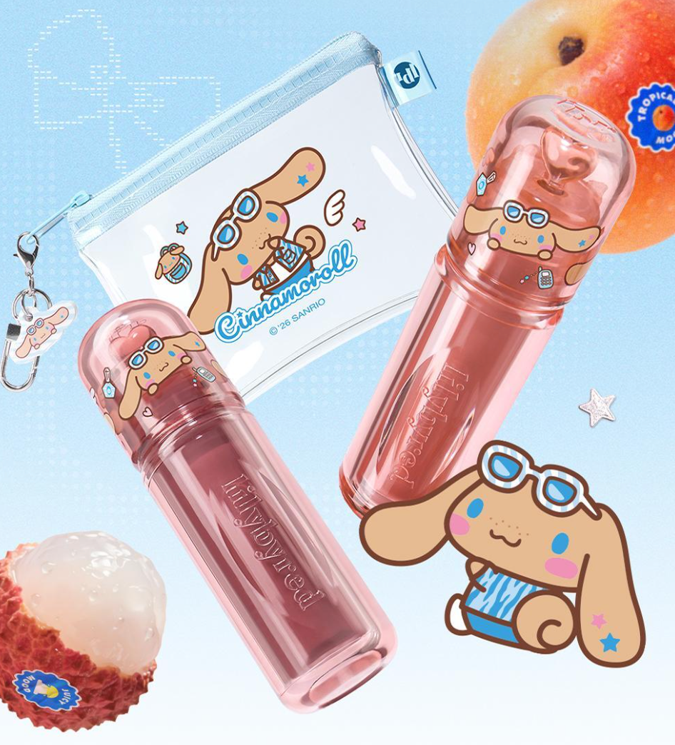送收納包|Lilybyred x Sanrio 🍒 持久型水光染唇液