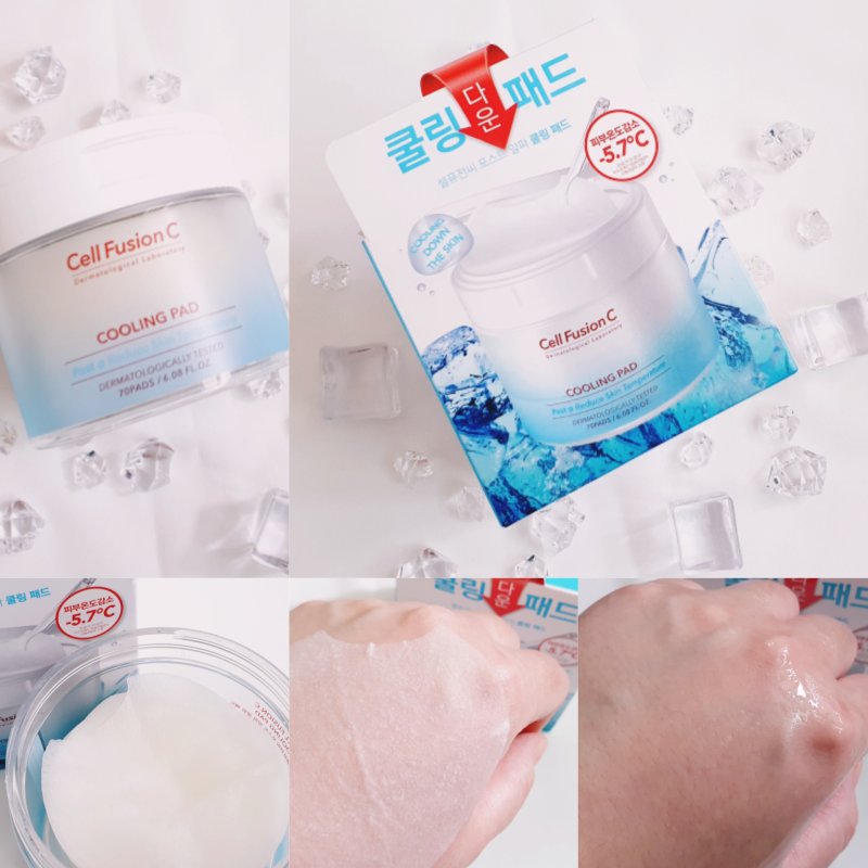 70片+70片|Cell Fusion C 🧊 冰川水降溫舒緩收毛孔棉片