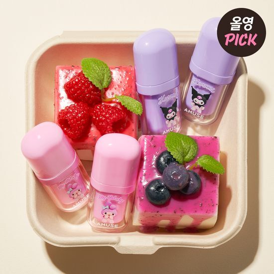 AMUSE X MY MELODY & KUROMI 💜 BEBE TINT 豐盈水光唇釉