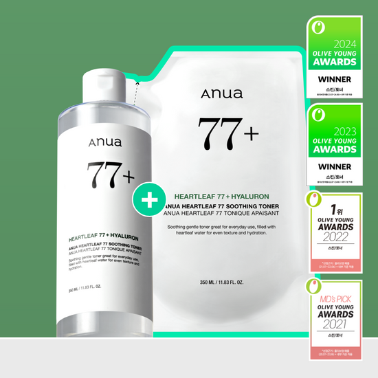 \350ml+350ml/ ANUA 💚 77%魚腥草去痘鎮靜爽膚水