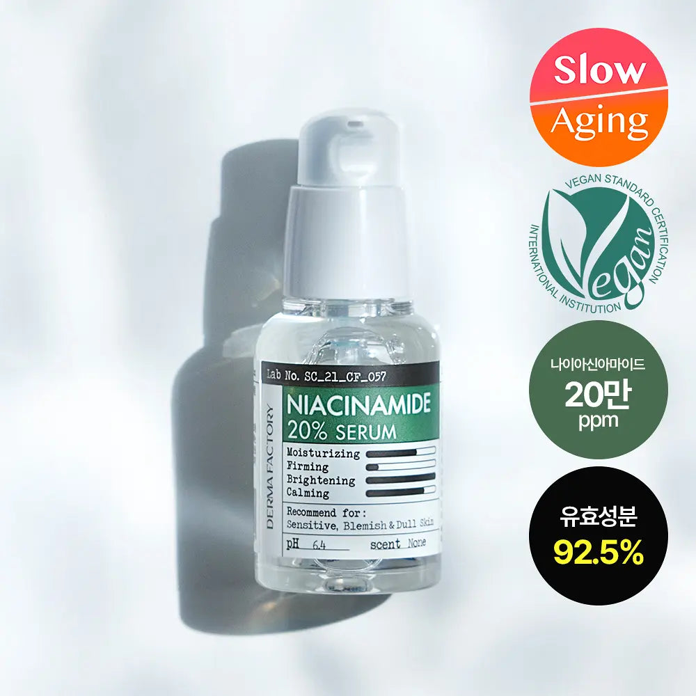 「毛孔冠軍精華」🌟 DERMA FACTORY 🌟 高濃度 20% 菸鹼醯胺維B3 精華