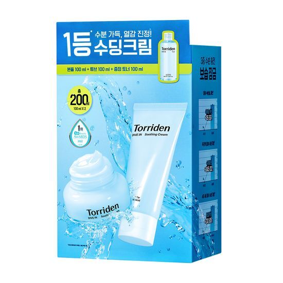 100m+100ml+100ml爽膚水!|Torriden 🐳超水感3秒爆水面霜 💦