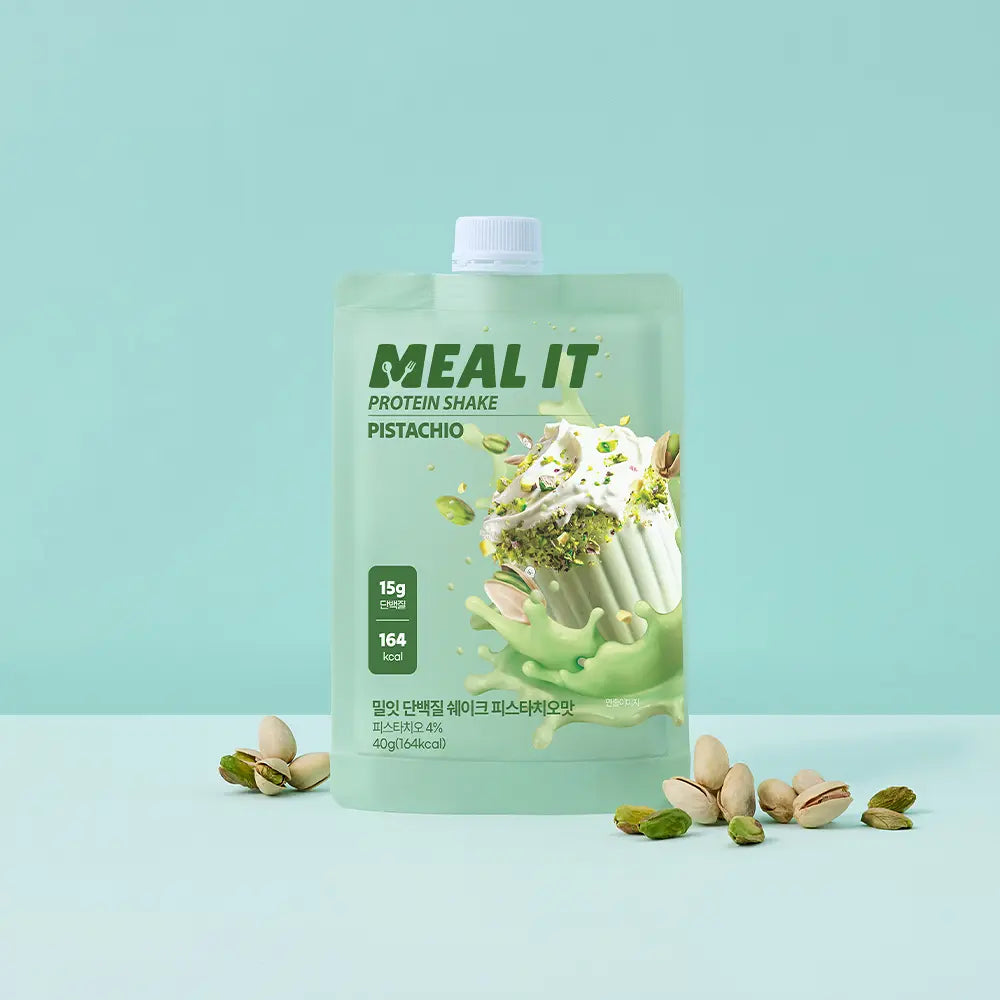 MEAL IT x Pokemon 💚 開心果味高蛋白奶昔套裝