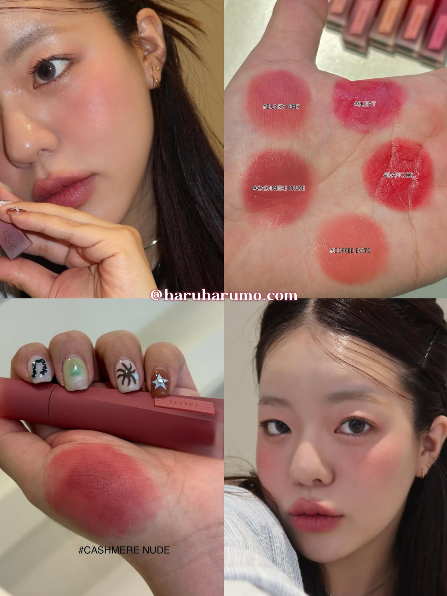 3CE 💗 Velvet Lip Tint Plush ✨ 絲絨霧面唇釉