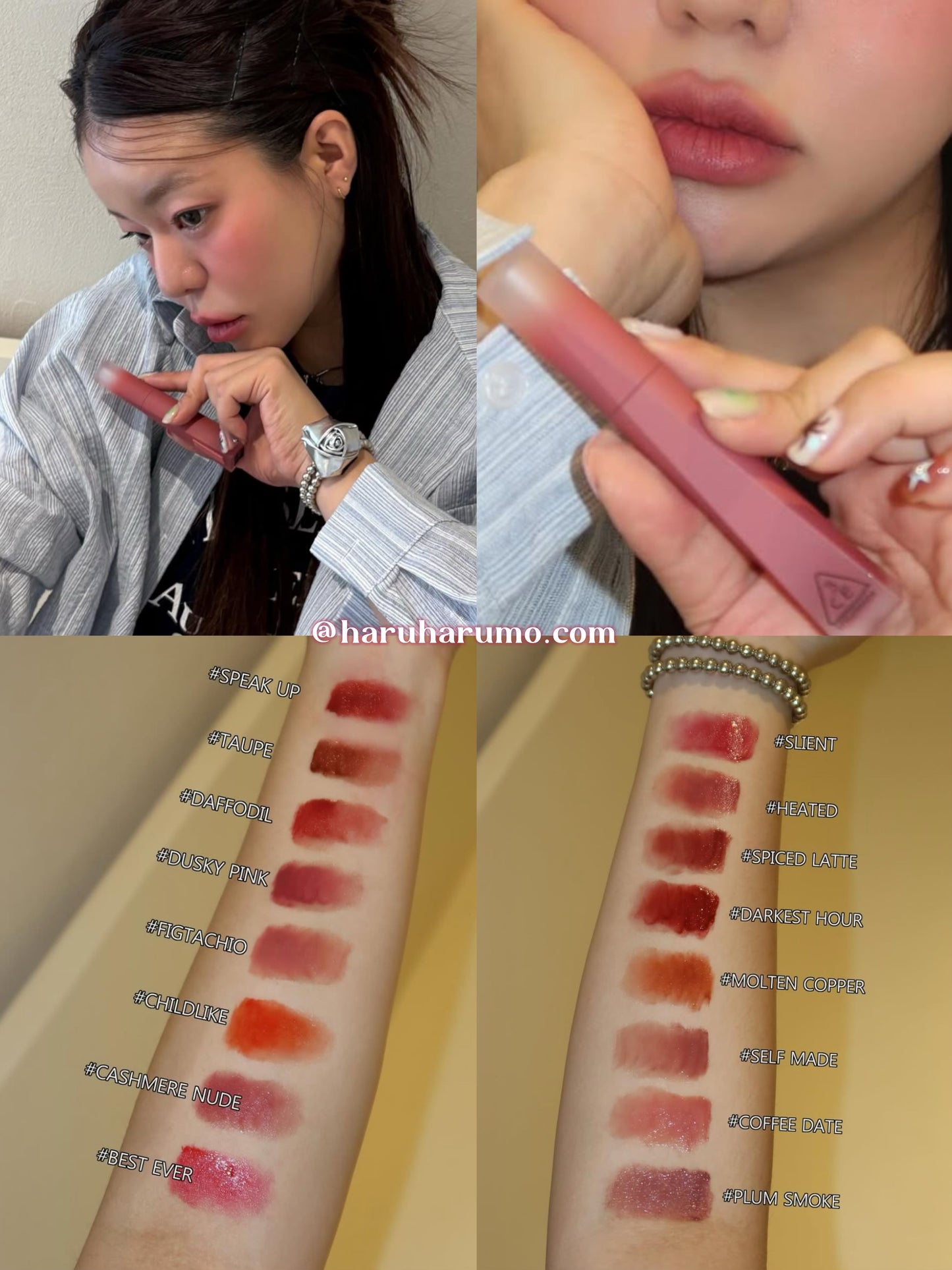 3CE 💗 Velvet Lip Tint Plush ✨ 絲絨霧面唇釉