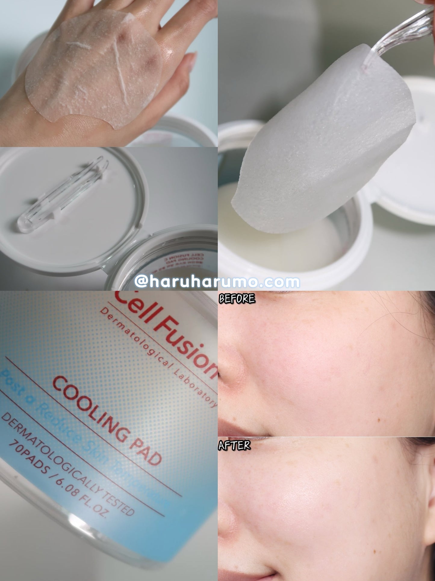 70片+70片|Cell Fusion C 🧊 冰川水降溫舒緩收毛孔棉片