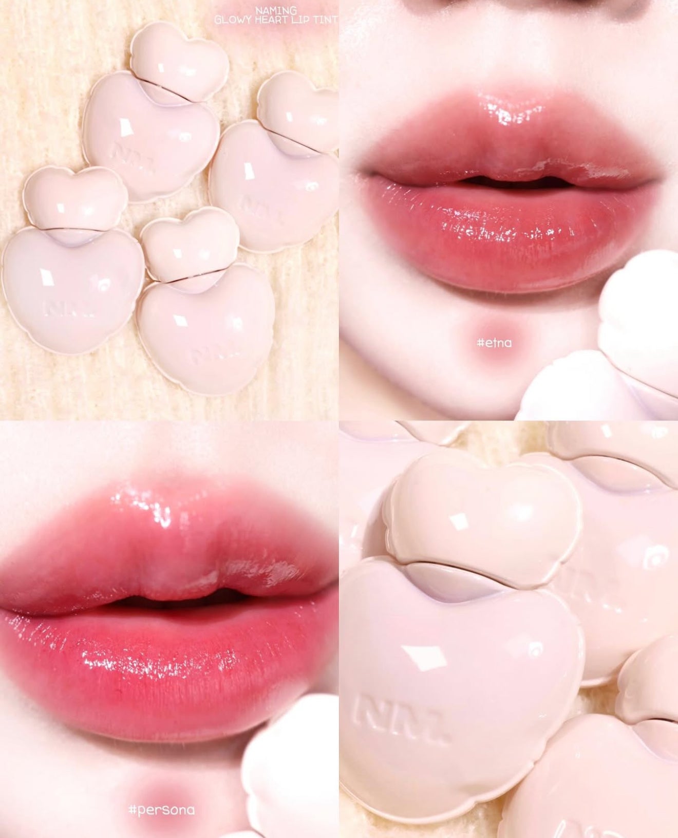 NAMING ✨GLOWY HEART LIP TINT 水光桃色唇釉 🍑