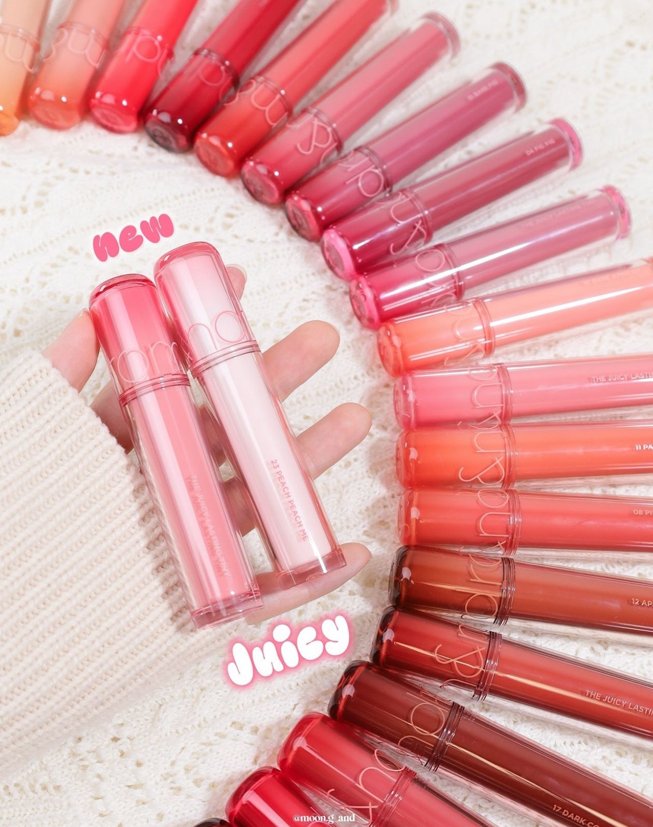 9周年送mini tint 套裝|Romand 💗 新一代果汁水光唇釉