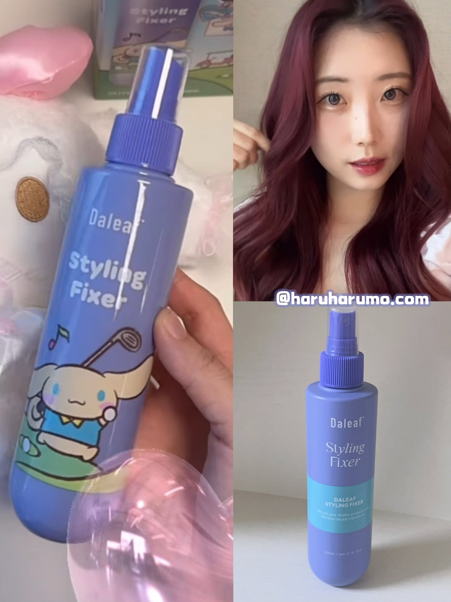 DALEAF X SANRIO 💜 持久輕盈定型噴霧✨