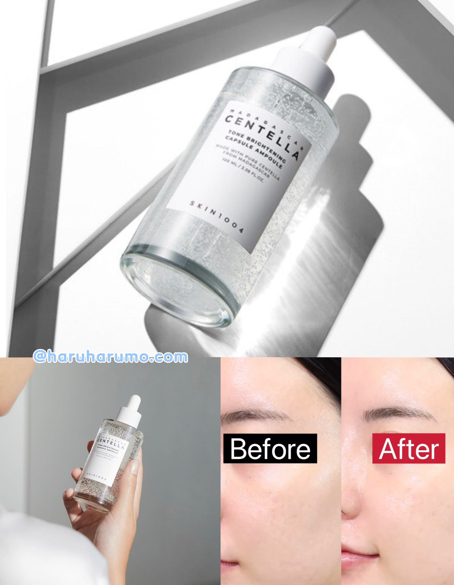 Skin1004 🌼 積雪草煥白光感凝珠安瓶精華✨
