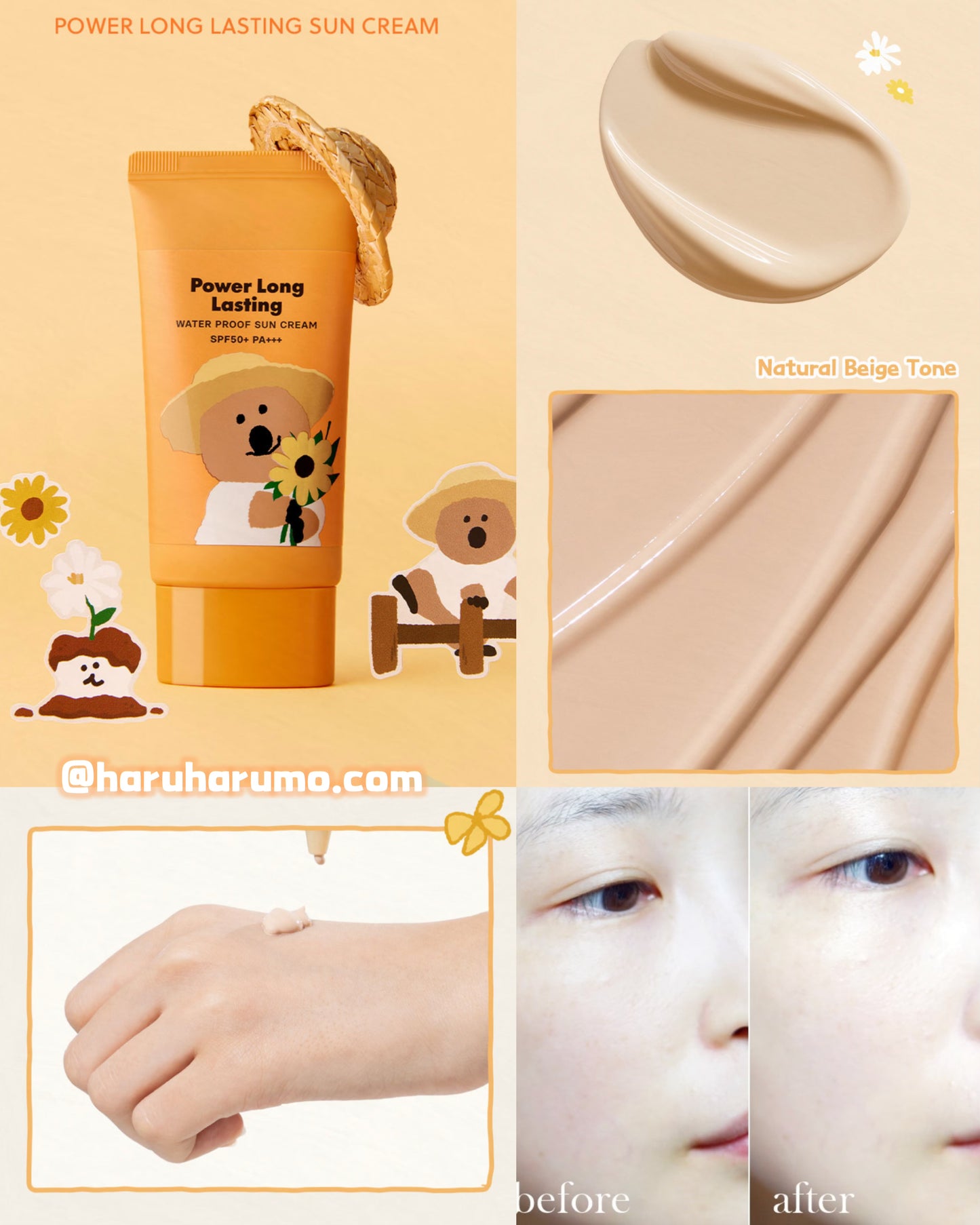The Face Shop x DinoTaeng 柿子熊🤎 聯名✨超持久遮瑕防曬霜
