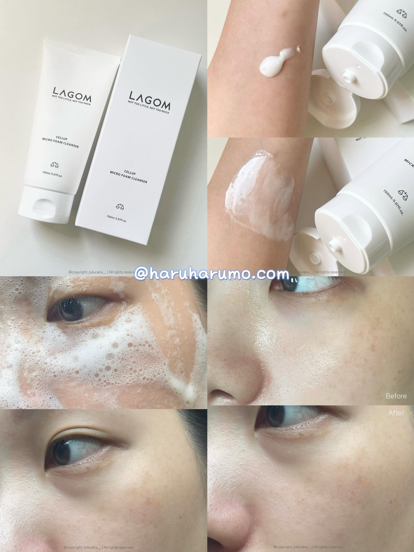 LAGOM 💙深層保濕潔膚微米泡沫洗面奶 💦