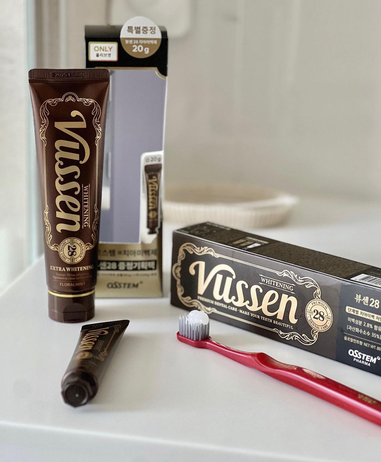\缺貨王/ Vussen 28 🦷強效美白牙膏 ✨80g+20g