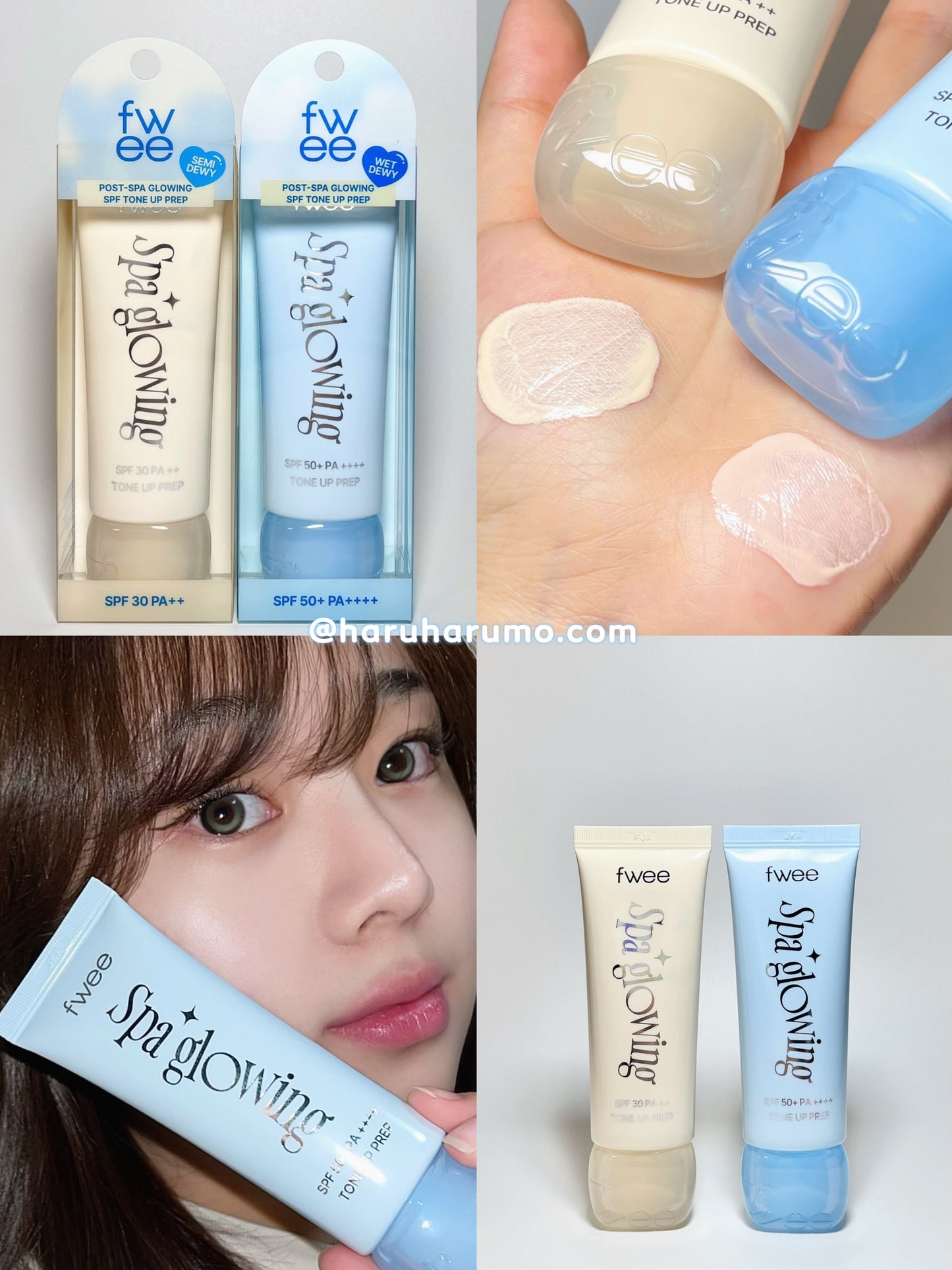 fwee 💙 SPA光澤妝前乳 ✨POST-SPA GLOWING SPF TONE UP PREP