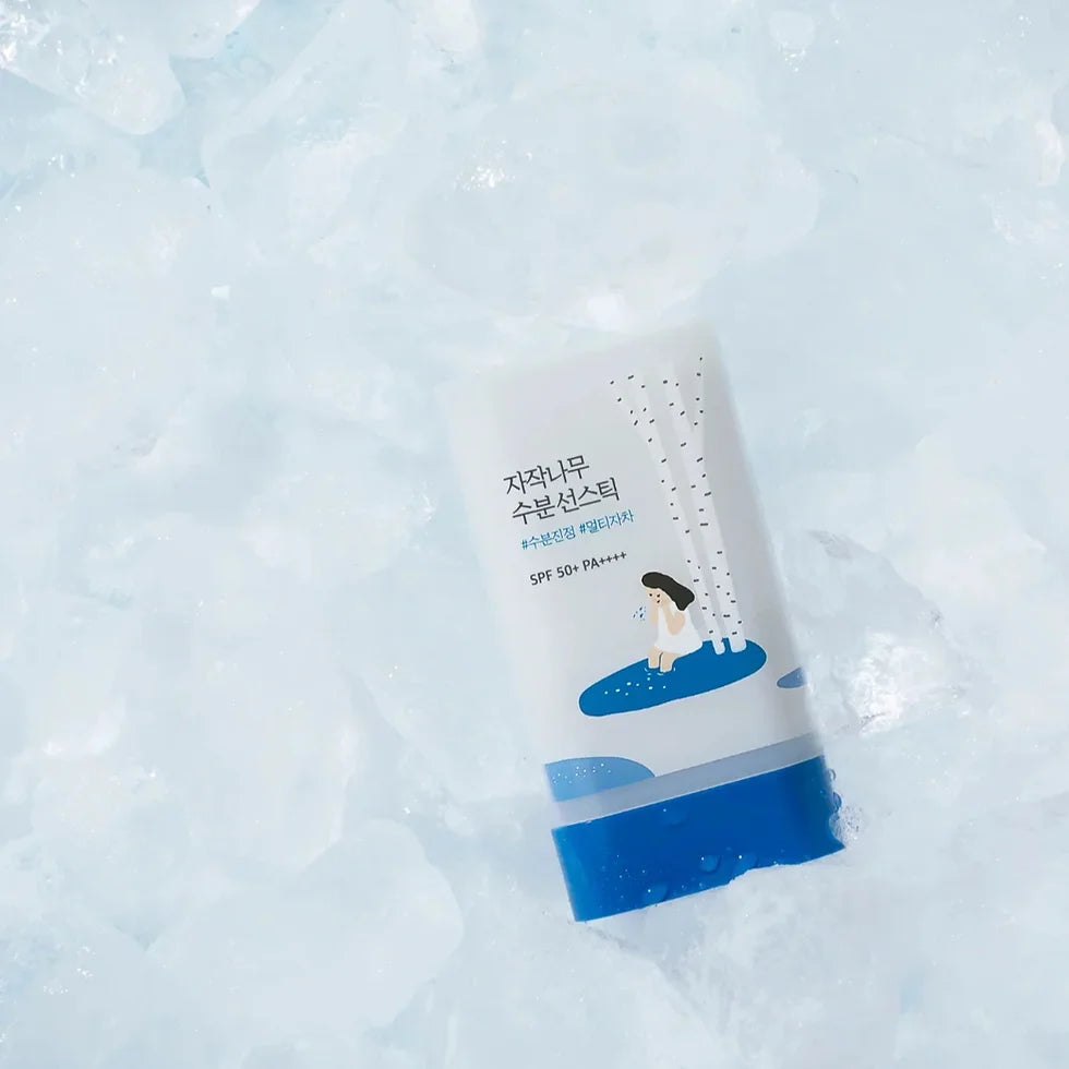 \ 清爽不黏!/ Round Lab 💙 白樺樹補水防曬棒 |出曬補防曬神器!