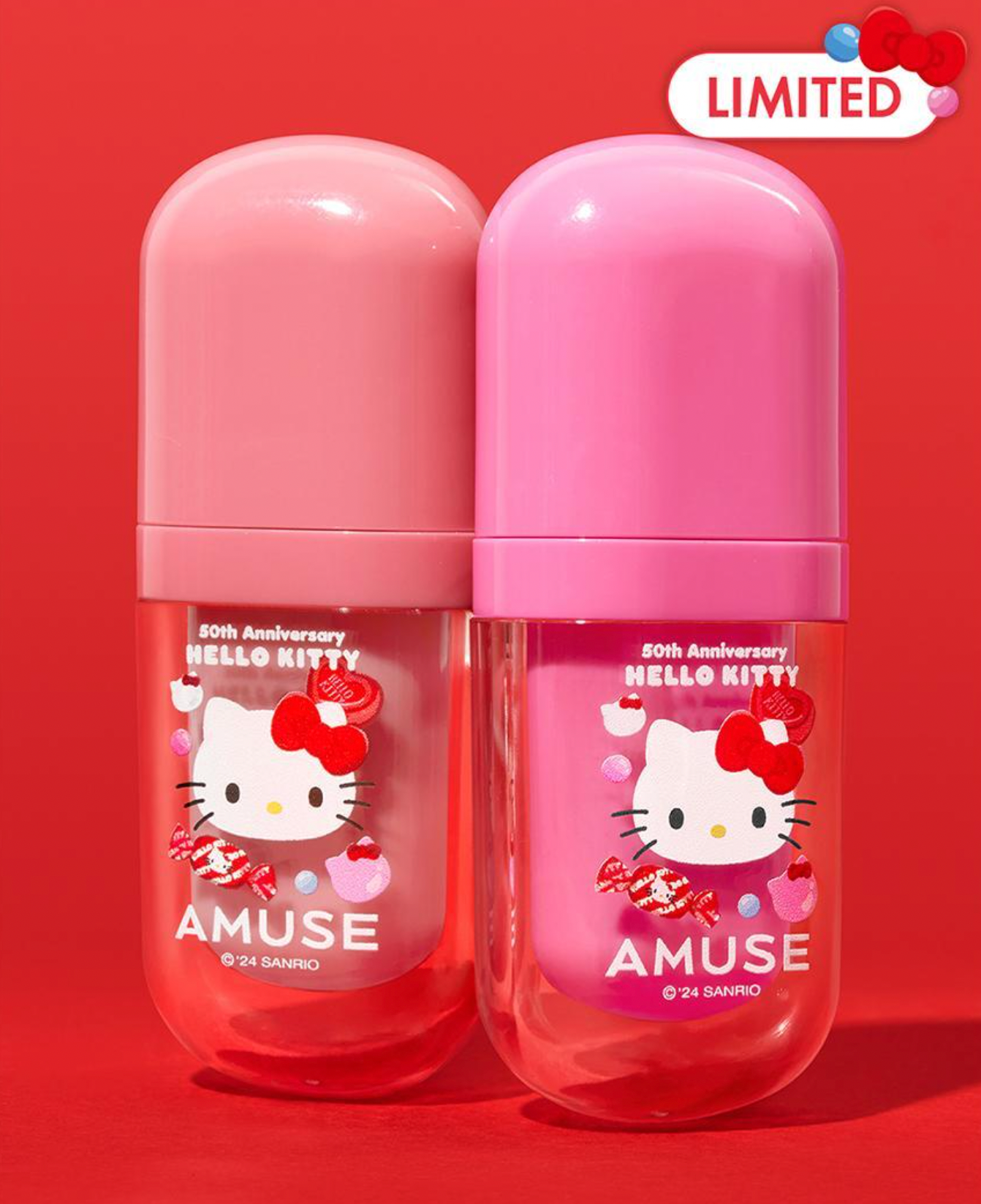 \送kitty環扣/ Amuse x HelloKitty 🎀 Bebe tint 豐盈水光唇釉