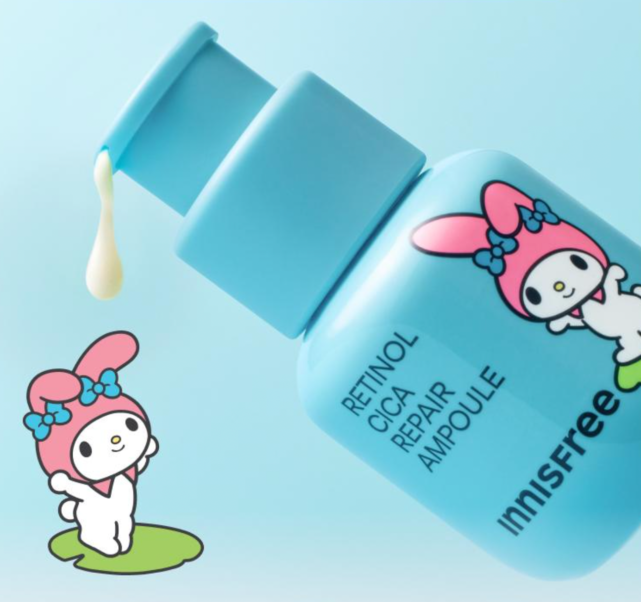 送Melody化妝包｜ innisfree 💙A醇淨膚超修護安瓶 30ml+20ml