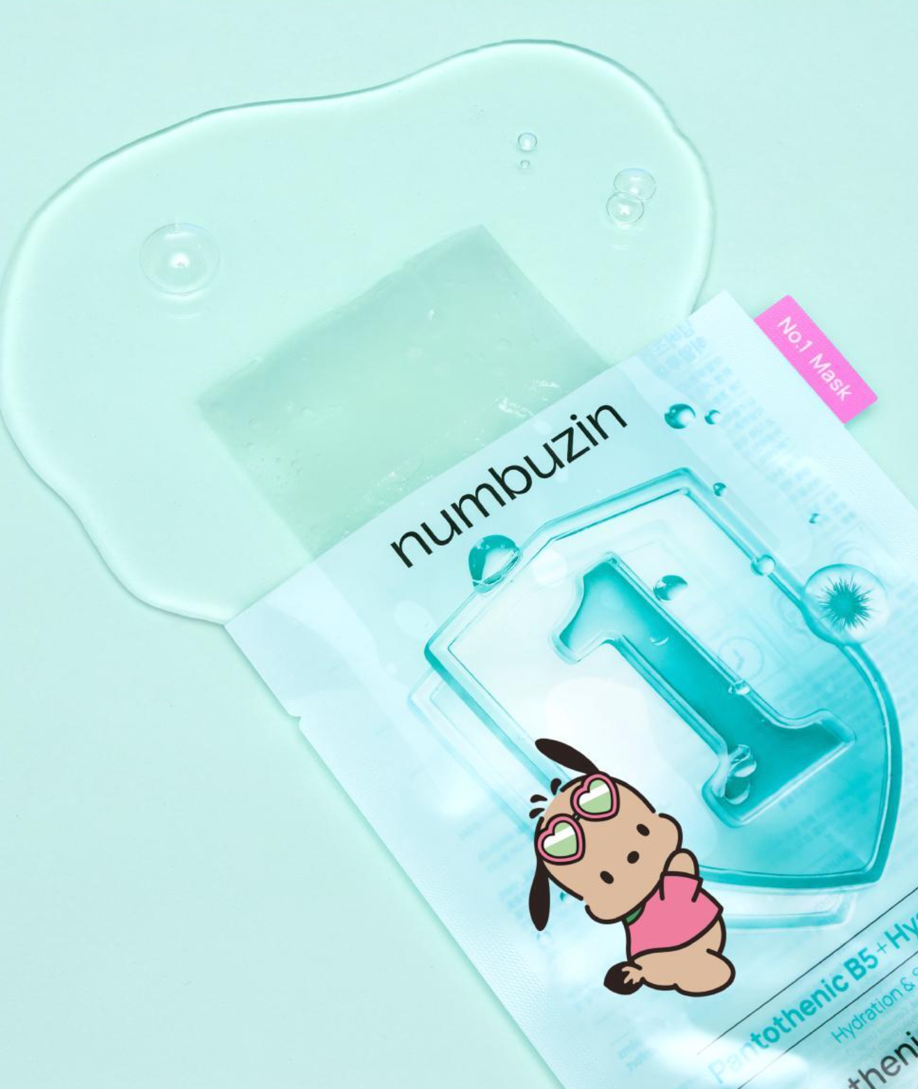 Numbuzin x Sanrio 💙 No.1 玻尿酸泛酸舒緩面膜✨