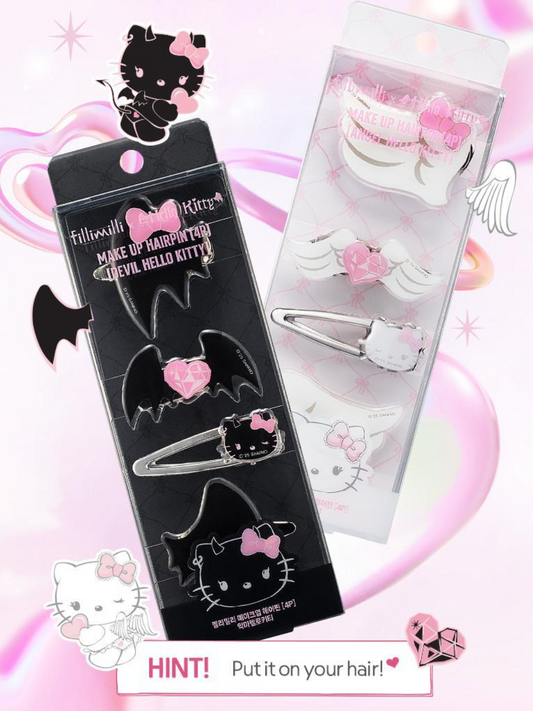 Filimilli x Sanrio 💖 天使惡魔聯名 ✨ Kitty造型髮夾
