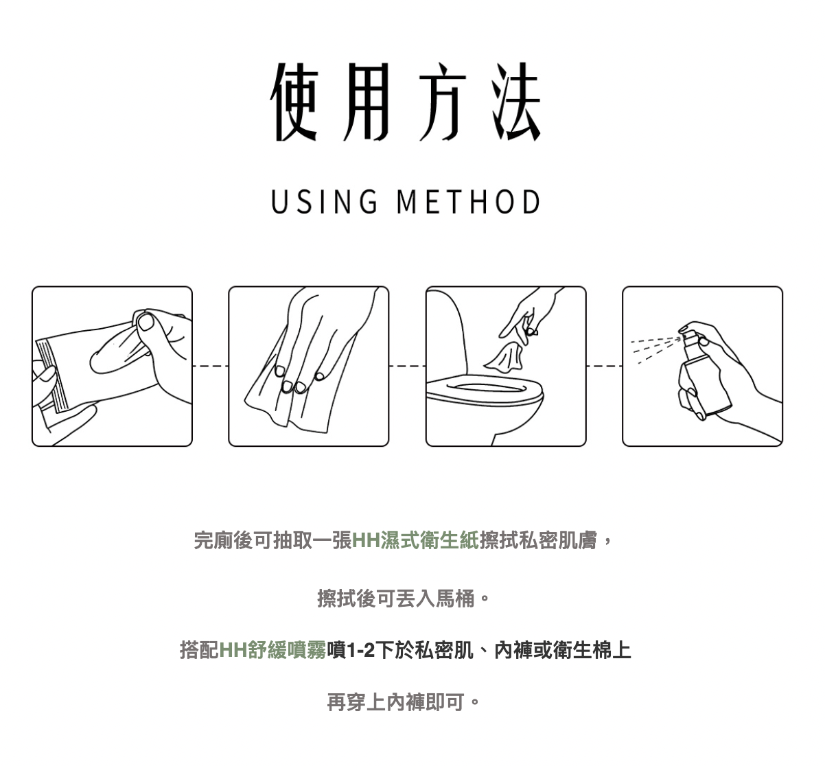 HH🌿女性私密抗菌濕式衛生紙