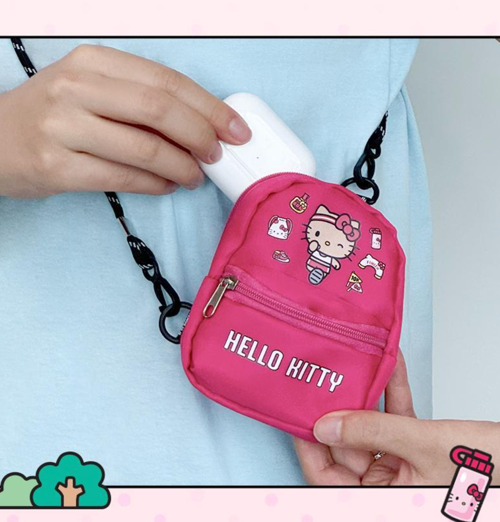 Sanrio x Olive Young ⚽️ 「Cutie Run」系列 💖 Kitty斜挎書包仔
