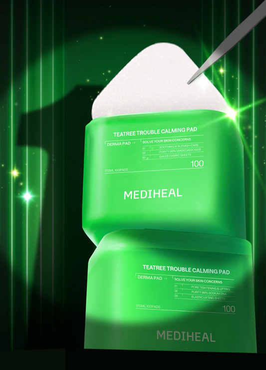 100+100片｜MEDIHEAL 💚 新升級茶樹抗炎棉片✨