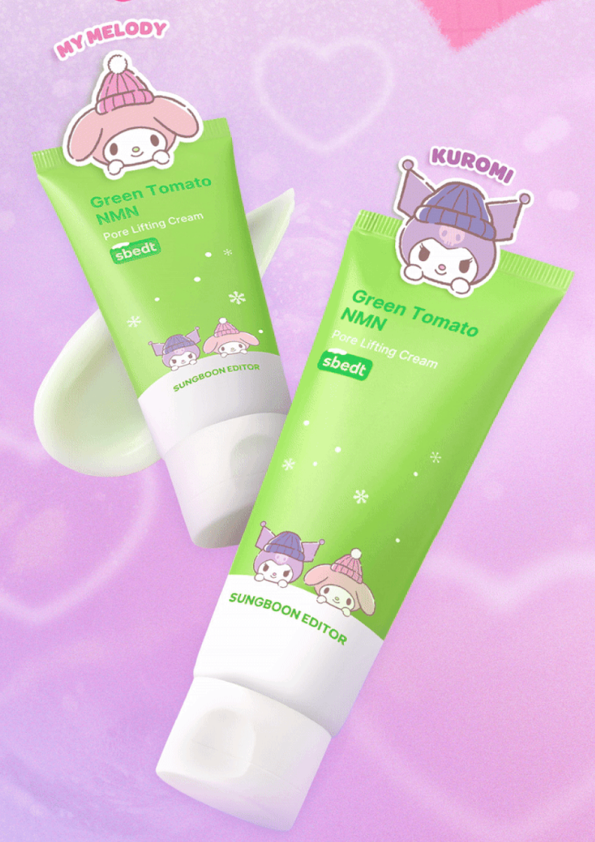 50ml+30ml｜SUNGBOON EDITOR x Sanrio 🍅 綠蕃茄NMN緊緻毛孔舒緩面霜