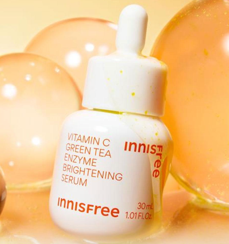 30ml+30ml｜innisfree 🍊 維他命C綠茶酵素透亮精華