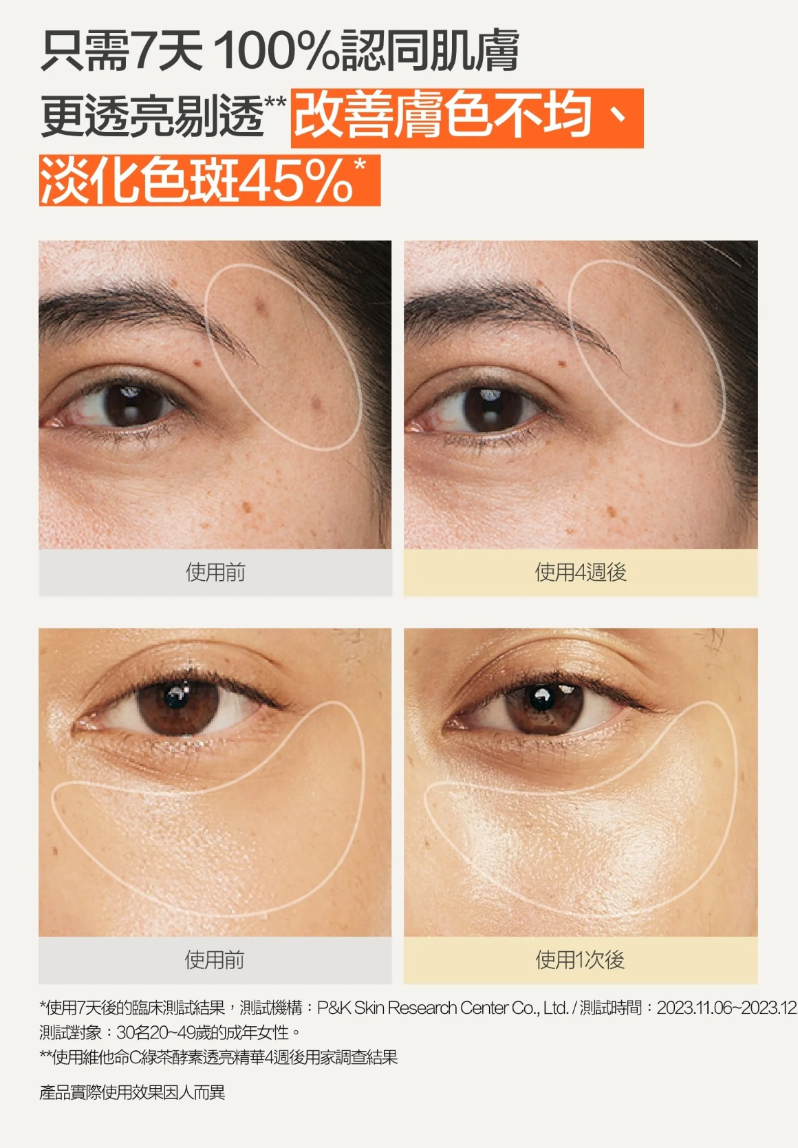 30ml+30ml｜innisfree 🍊 維他命C綠茶酵素透亮精華