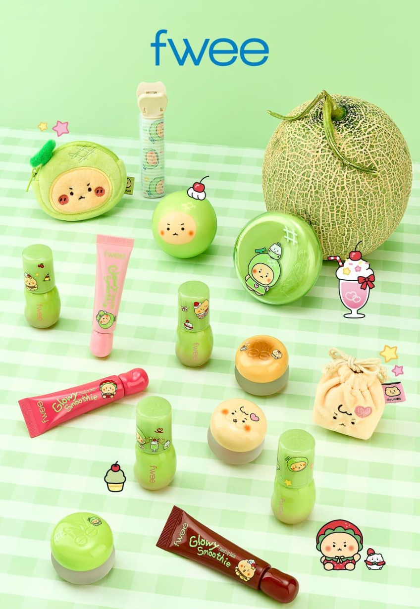 送土豆熊零錢包💚 FWEE 💚 土豆熊聯名 - Smoothy Tinted Lip Balm