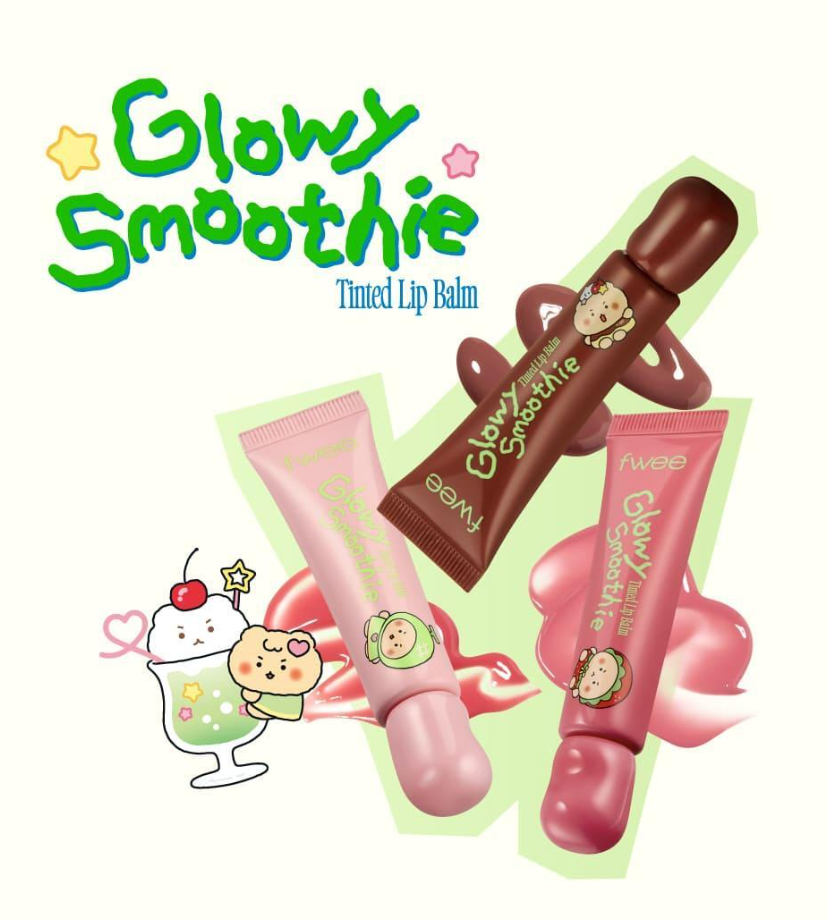 送土豆熊零錢包💚 FWEE 💚 土豆熊聯名 - Smoothy Tinted Lip Balm