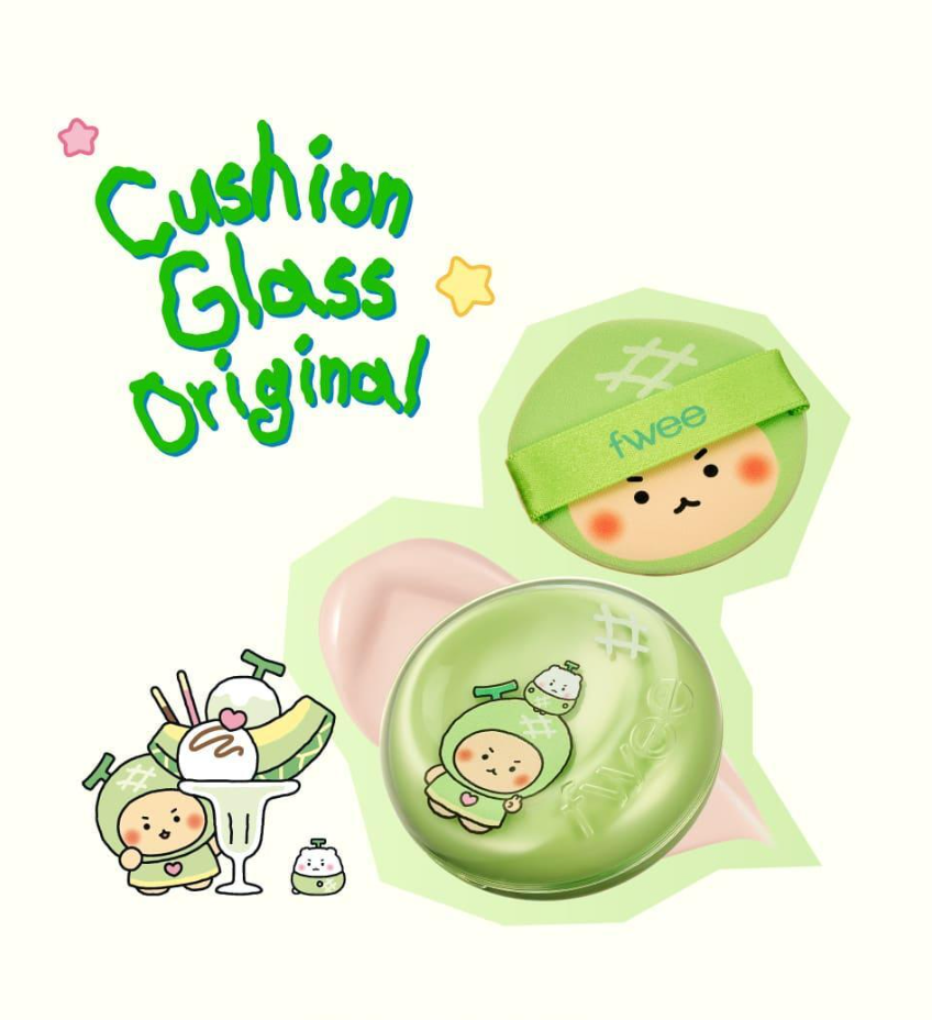 送土豆熊髮夾 💚 FWEE 💚 土豆熊聯名 -  Cushion Glass Original