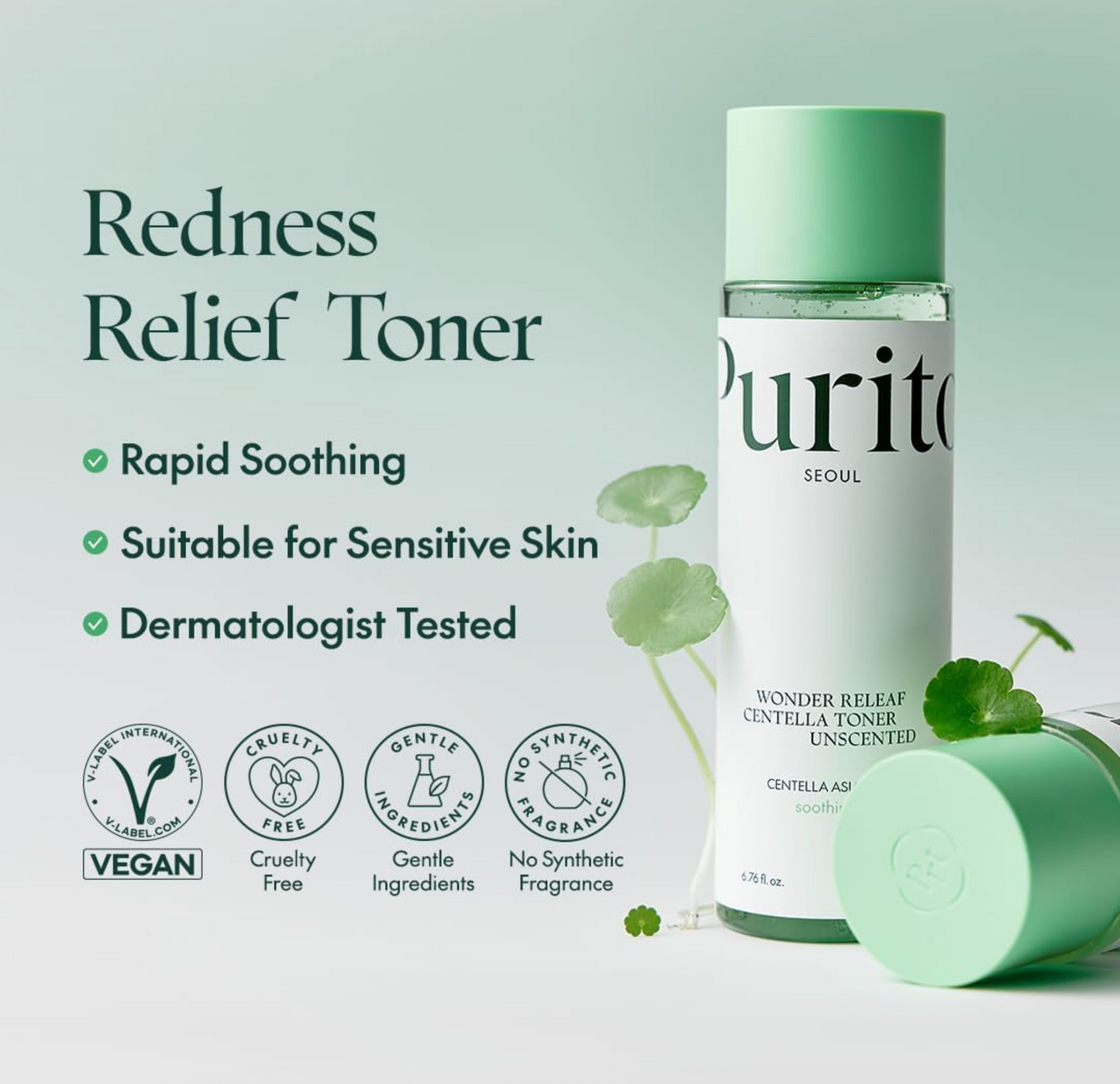 🌿PURITO Wonder Releaf 無香積雪草爽膚水 200ml