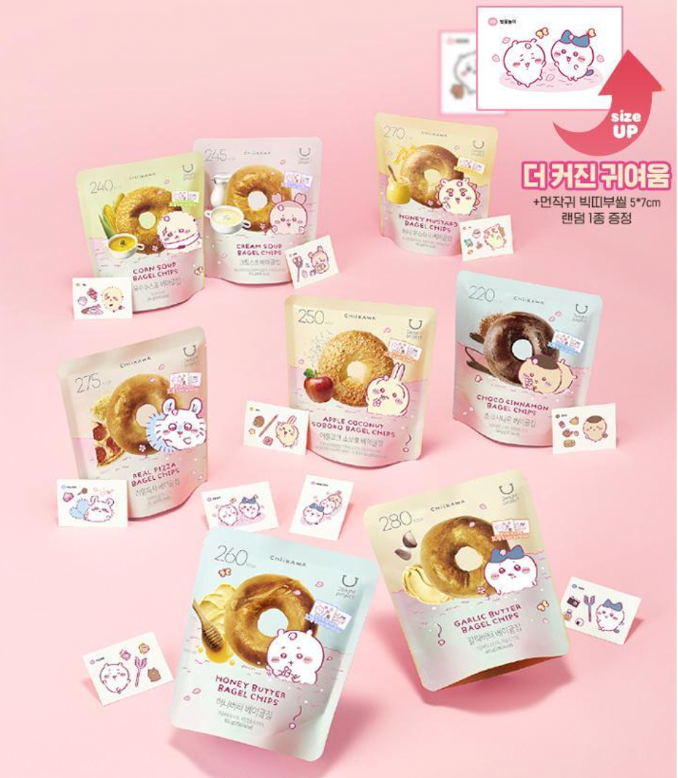 🍯韓國爆紅低卡零食｜Delight Project 貝果脆片 x Chiikawa 限量春季聯名