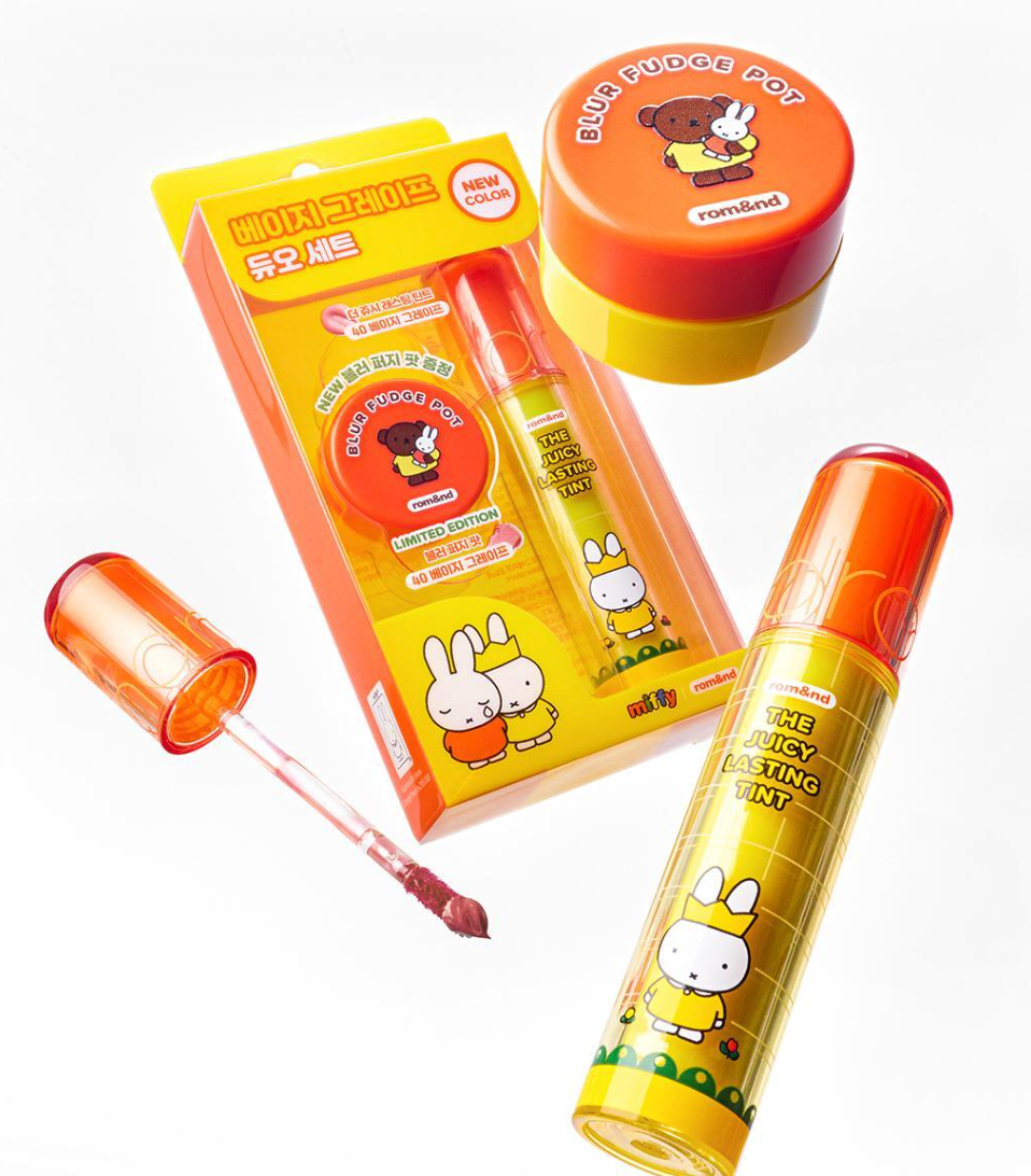 送唇頰霜｜Romand X Miffy 🐰 果汁水光唇釉