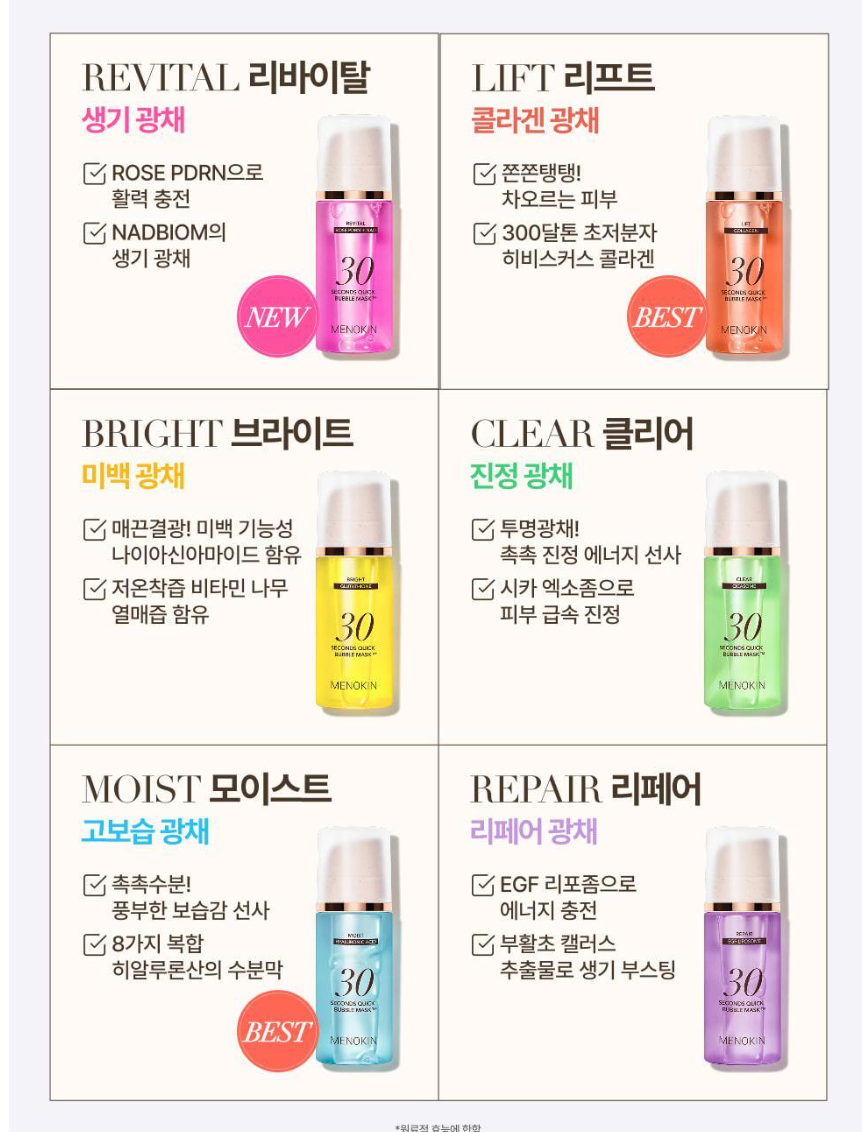 🇰🇷送30ml細支｜Menoki 30秒泡泡面膜｜朴寶英愛用 💕