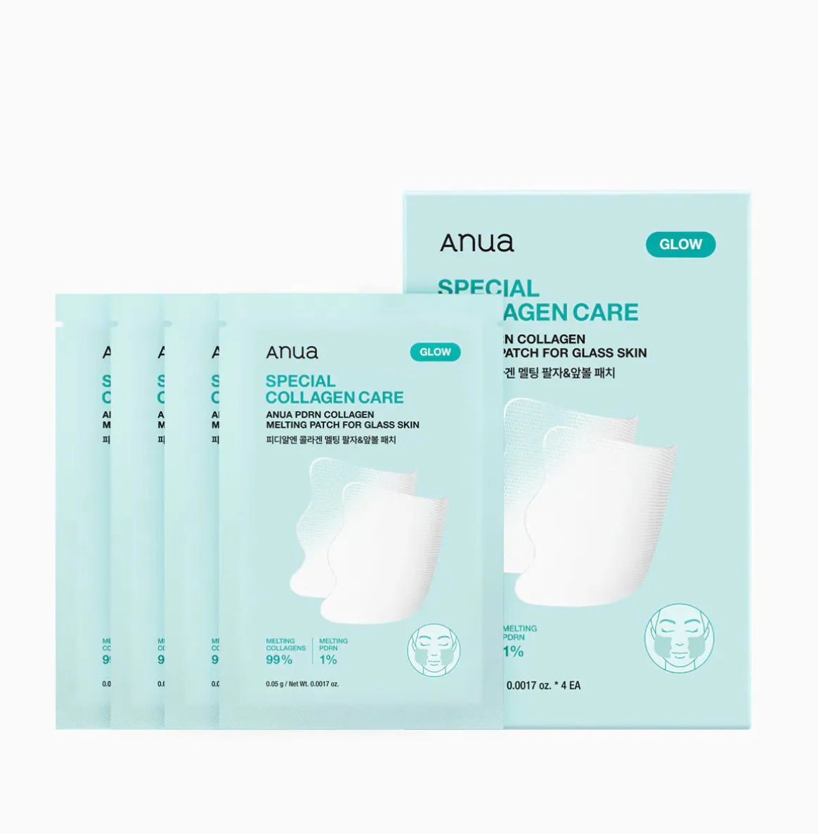 Anua💧 PDRN膠原蛋白抗皺提拉修護貼（臉頰用）4ea