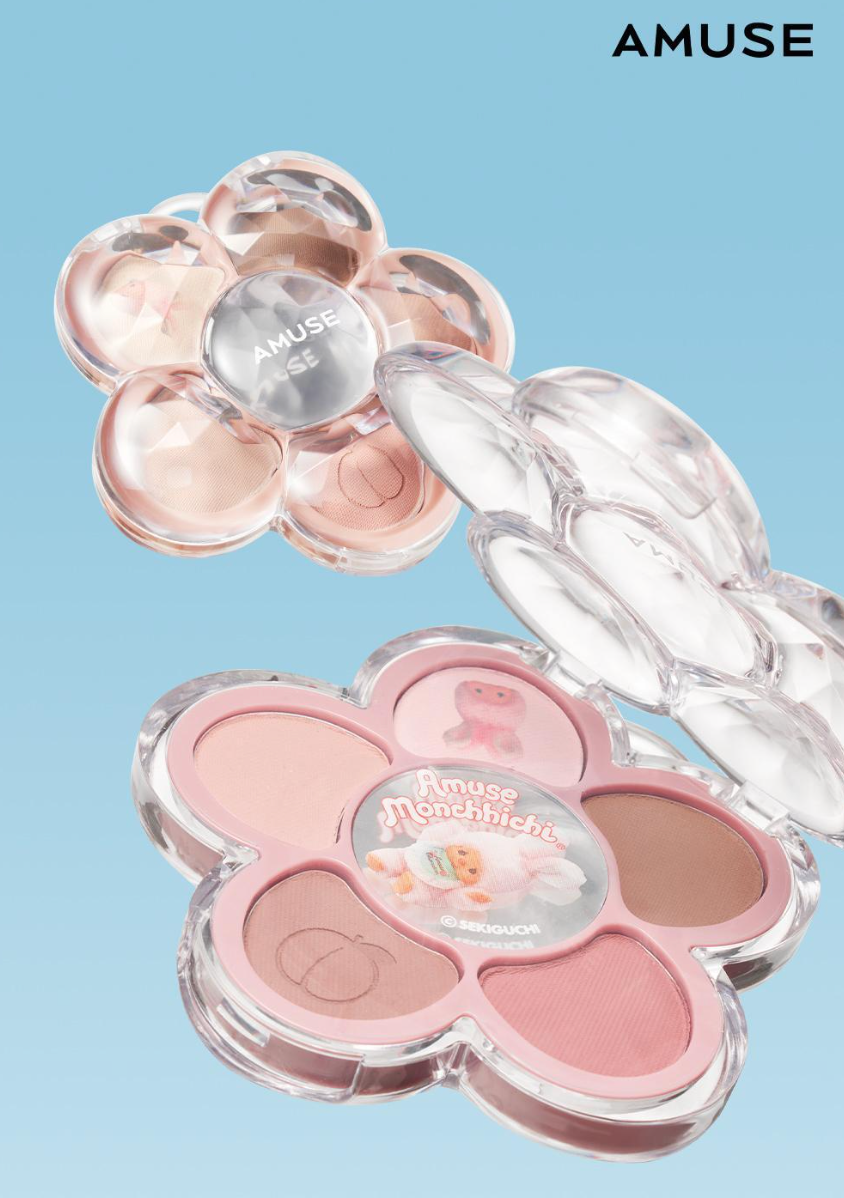 Amuse X Monchhichi 💖 Flora Eye Palette 小雛菊花花5色眼影盤