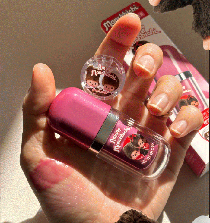 送戒指唇蜜｜Amuse X Monchhichi 💖  Jel-Fit Gloss 水光果凍唇釉