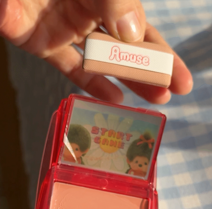 Amuse X Monchhichi 💖 Gameboy 水光腮紅膏