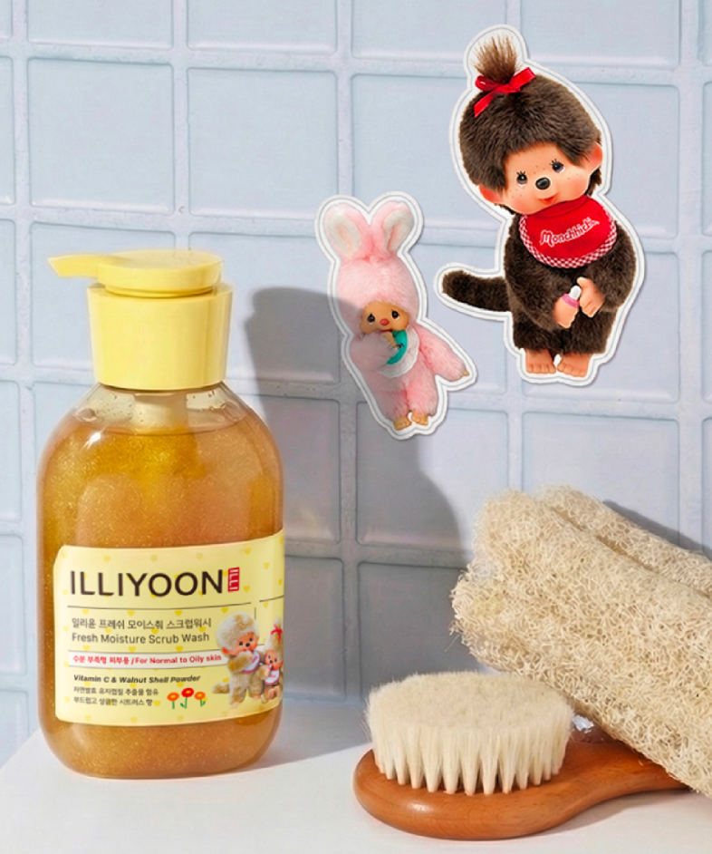 1+1｜illiyoon X Monchhichi 💗柚子磨砂沐浴露